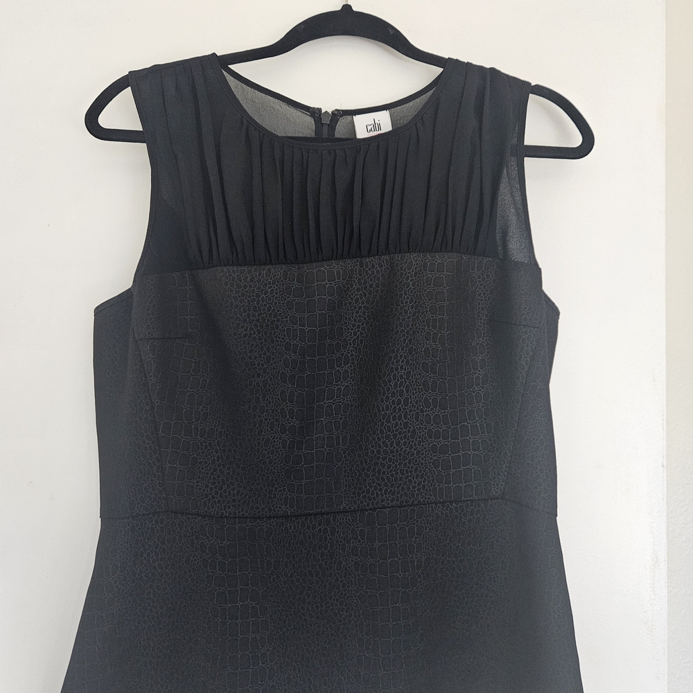 CAbi Black Textured Blouse